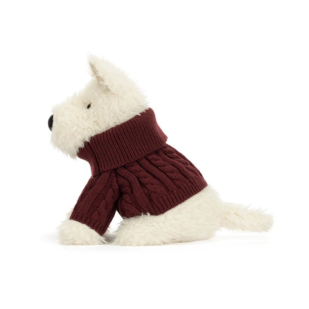 Munro Scottie Dog 'Winter Jumper' Stuffed Animals Jellycat