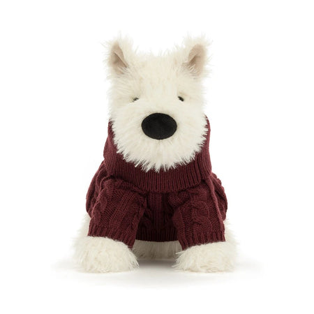 Munro Scottie Dog 'Winter Jumper' Stuffed Animals Jellycat