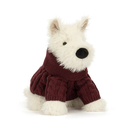 Munro Scottie Dog 'Winter Jumper' Stuffed Animals Jellycat