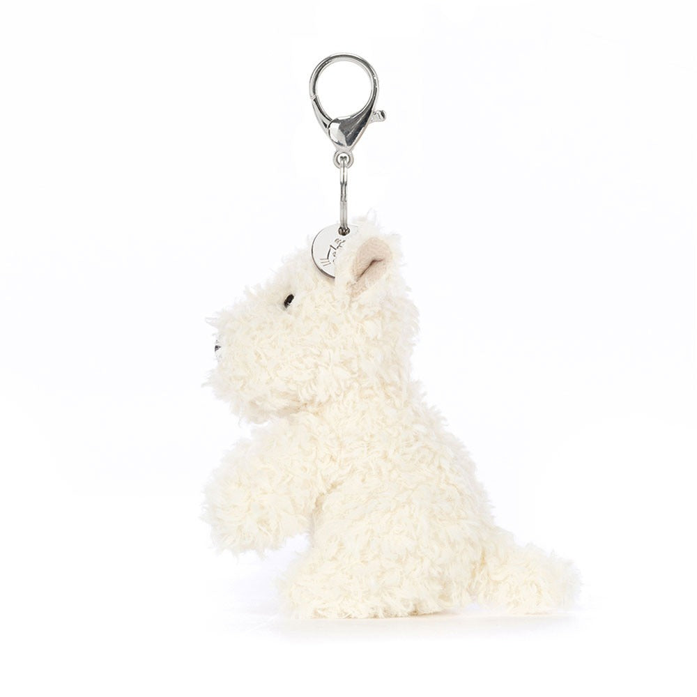  Munro Scottie Dog Bag Charm 白犬 Jellycat Munro Scottie Dog Bag Charm – Destination Baby & Kids