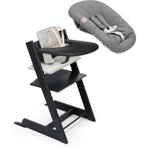 Black + Grey Cushion, Black Tray & Newborn Set