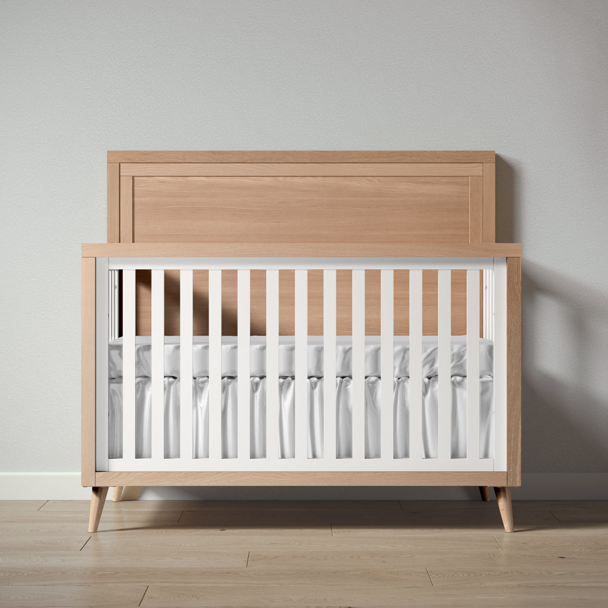 Romina New York 5-in-1 Crib Cribs Romina Furniture Albero Puro Solid White