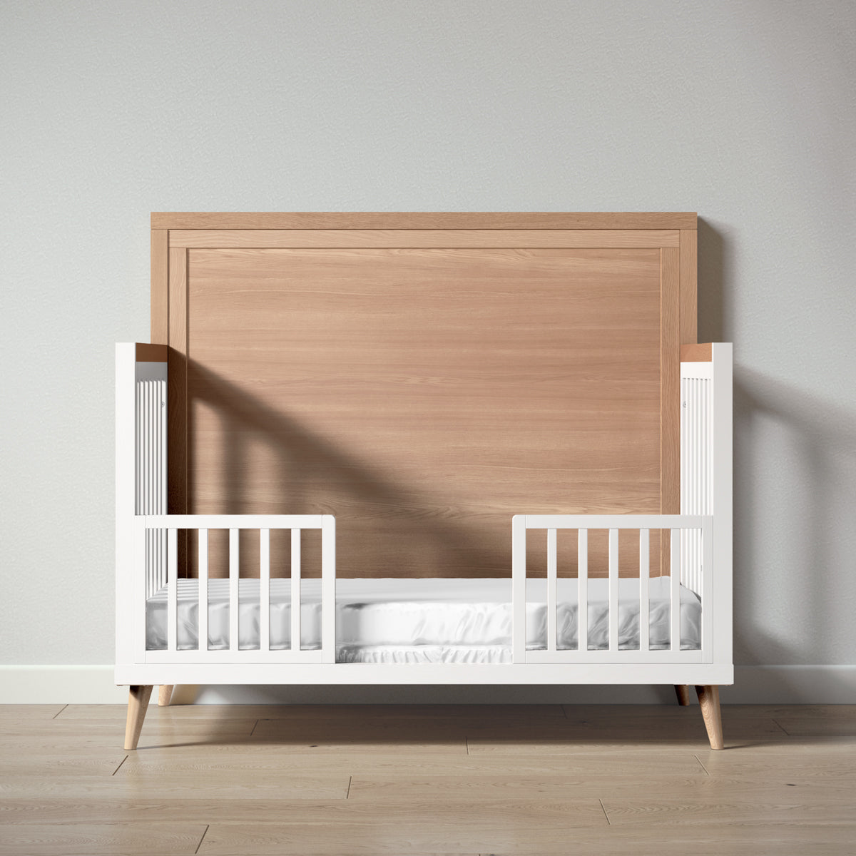 Romina New York Toddler Rail (for Convertible Crib) Conversion Kits Romina Furniture Solid White