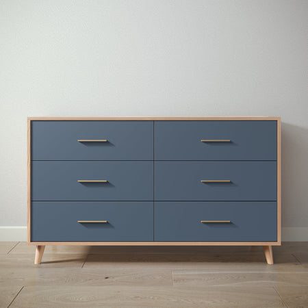 Romina New York Double Dresser Dressers Romina Furniture Albero Puro Navy
