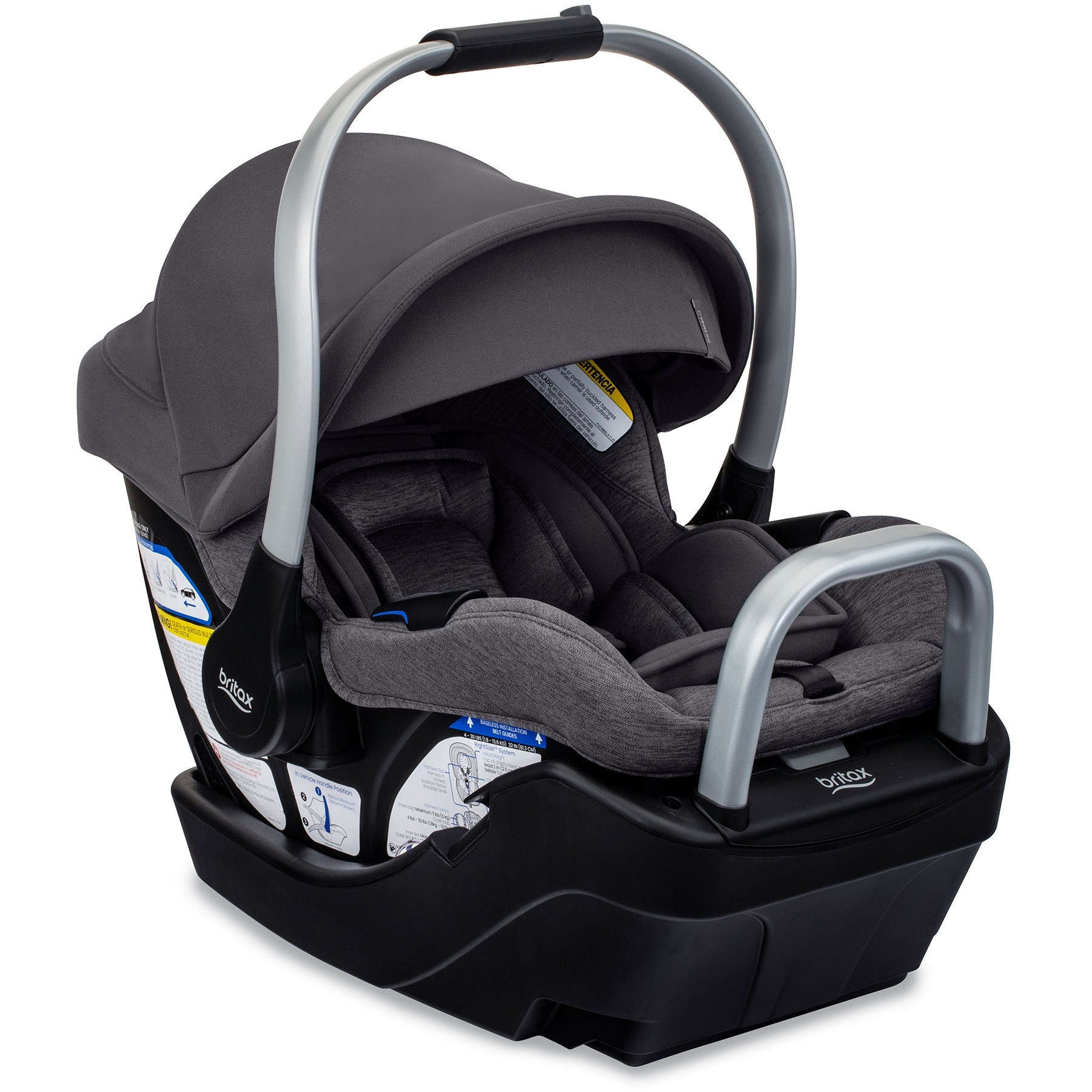 Cypress Infant Car Seat + Alpine Base Car Seats - Infant Britax Ponte Stone