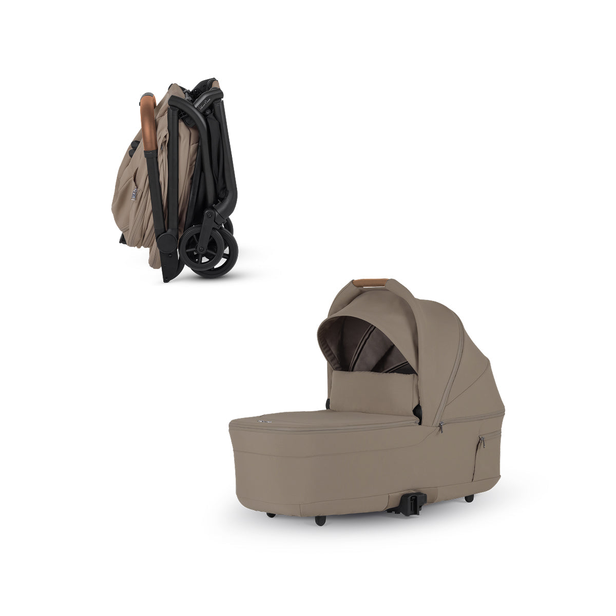 Nia Compact Bassinet Stroller Accessories Silver Cross Champagne