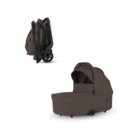 Nia Compact Bassinet Stroller Accessories Silver Cross Chocolate