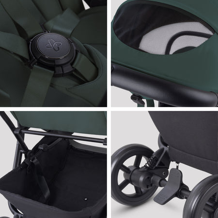 Nia Compact Travel Stroller Strollers - Single Silver Cross