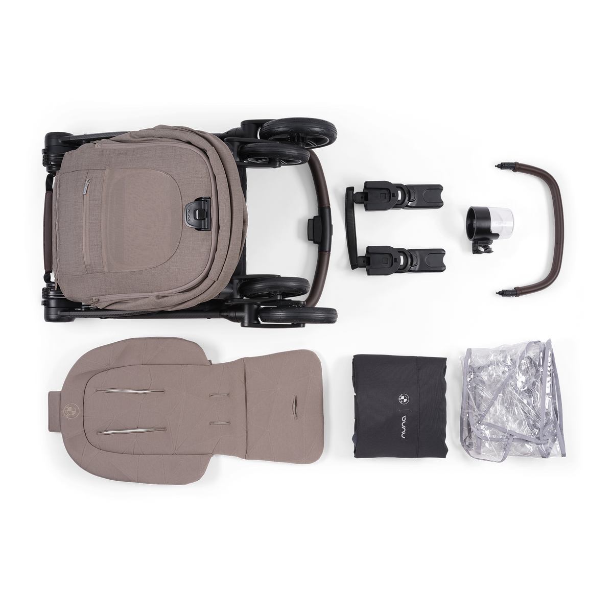 x BMW SWIV Lightweight Stroller in Umber Strollers - Single Nuna