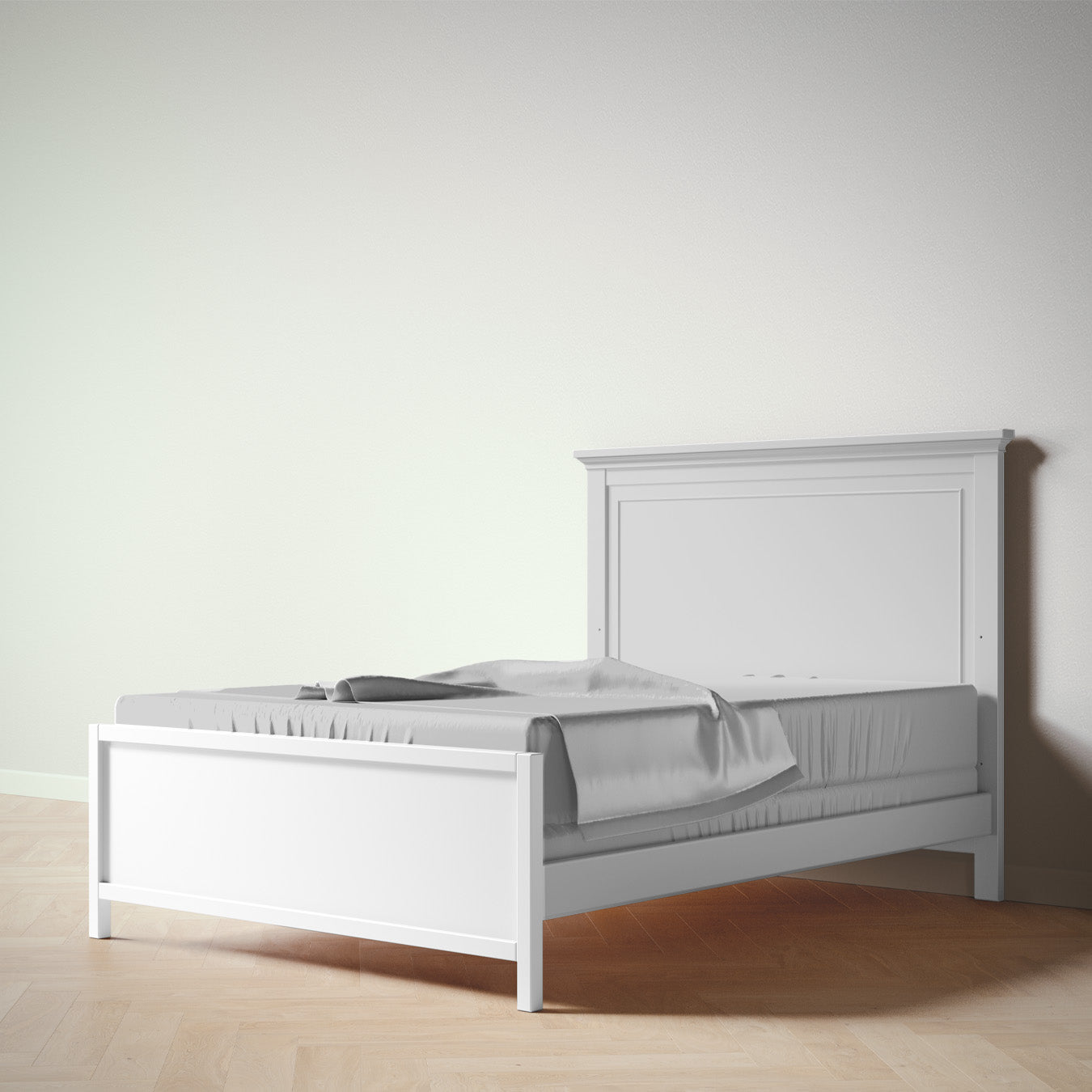 Universal Low-Profile Footboard (Edison | Jackson | Serena) Crib Conversion Kits Silva Furniture White
