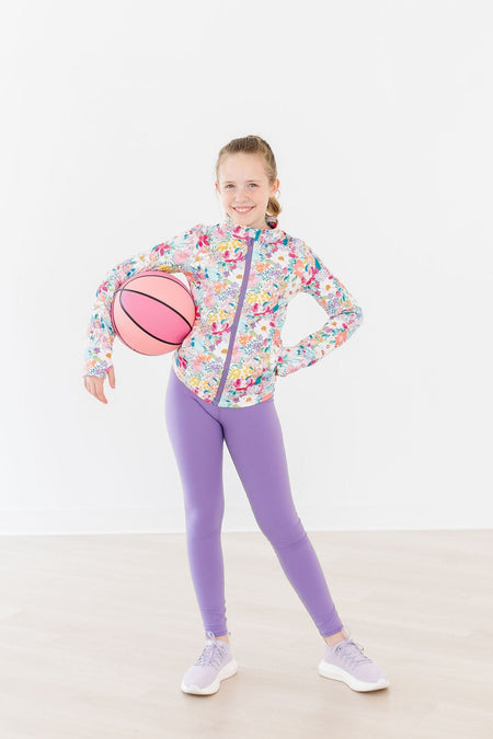 Petal Power Full-Zip Ruffle Active Jacket Jackets Mila & Rose