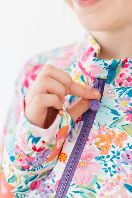 Petal Power Full-Zip Ruffle Active Jacket Jackets Mila & Rose