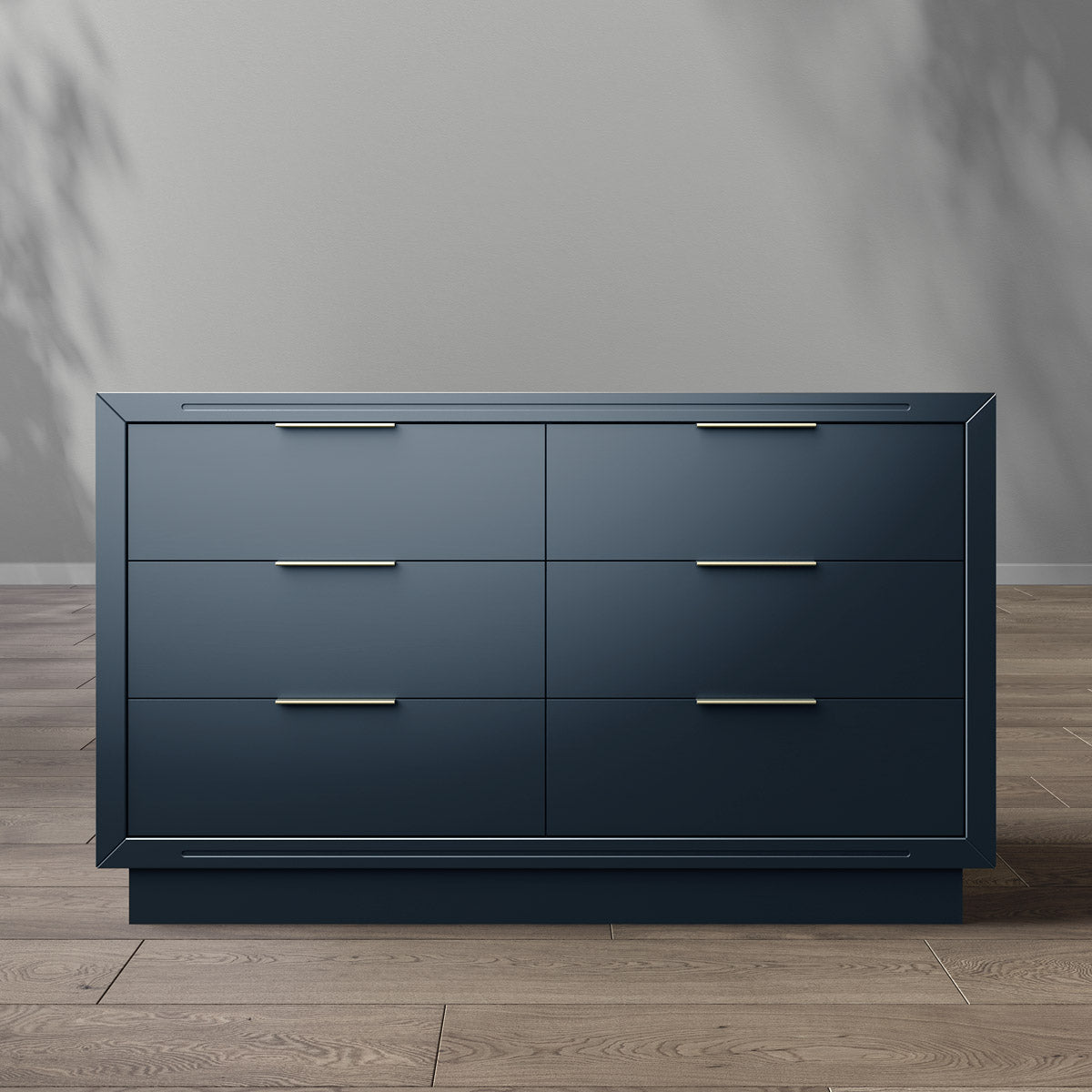 Romina Furniture Quadro Double Dresser - Navy Destination Baby & Kids Romina Furniture Quadro Double Dresser - Navy Destination Baby & Kids