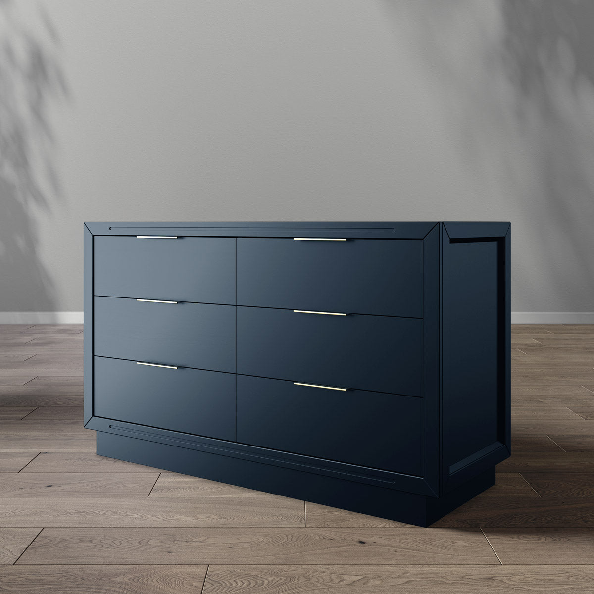 Romina Furniture Quadro Double Dresser - Navy Destination Baby & Kids Romina Furniture Quadro Double Dresser - Navy Destination Baby & Kids