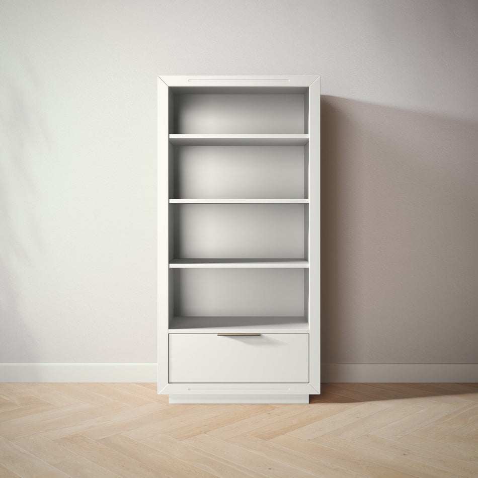 Romina Quadro Bookcase Bookcases Romina Furniture Solid White
