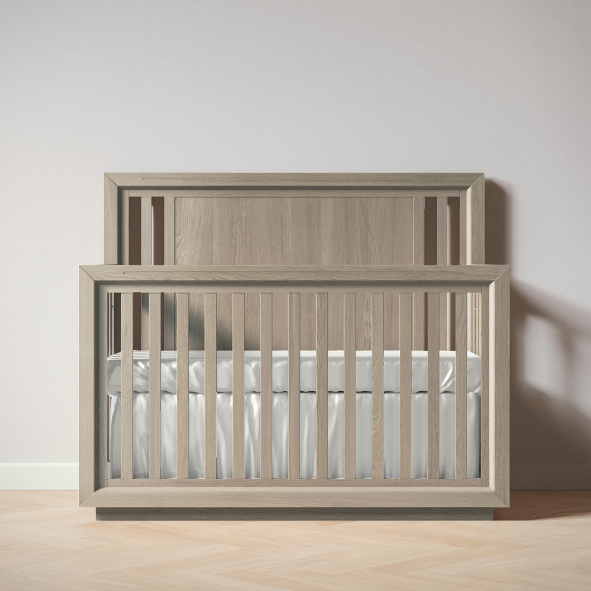 Romina Quadro Convertible Crib Cribs Romina Furniture Sandstone