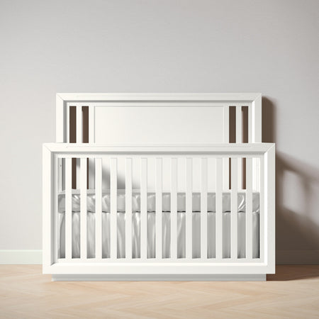 Romina Quadro Convertible Crib Cribs Romina Furniture Solid White