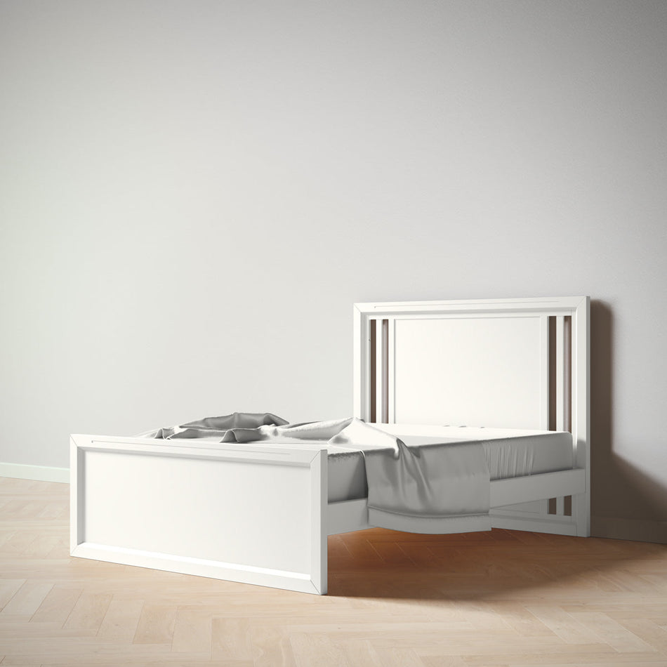 Romina Quadro Full-Size Bed Beds - Full Romina Furniture Solid White