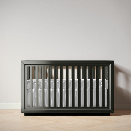 Romina Quadro Classic Crib Cribs Romina Furniture Peppercorn