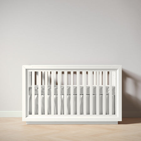 Romina Quadro Classic Crib Cribs Romina Furniture Solid White