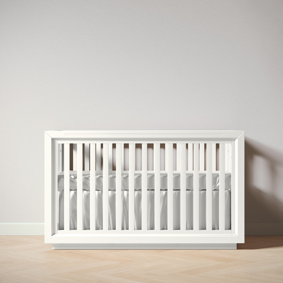 Romina Quadro Classic Crib Cribs Romina Furniture Solid White
