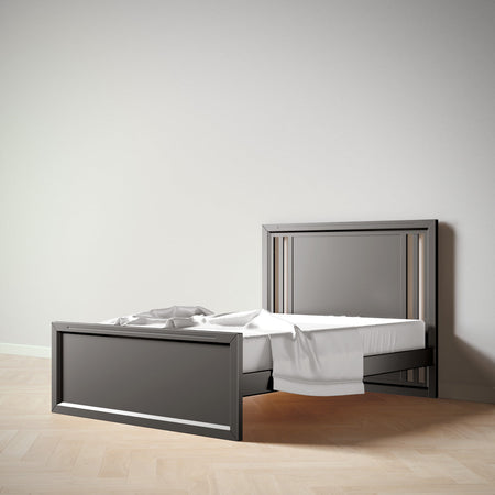 Romina Quadro Full-Size Bed Beds - Full Romina Furniture Peppercorn