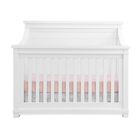 Rowan Flat Top Crib Convertible Cribs Baby Appleseed Pure White
