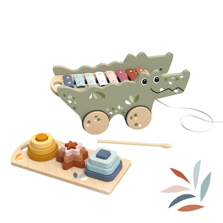Speed Monkey Croco Xylo & Activity Pull Along Activity Toys Speedy Monkey