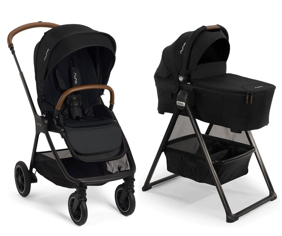 Triv Next Stroller + Bassinet - Caviar