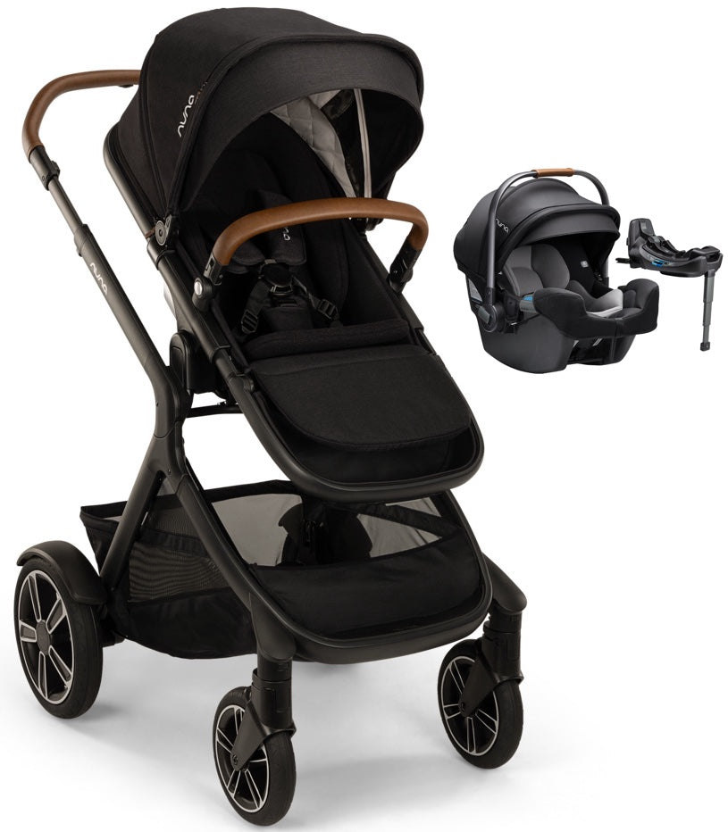 Nuna DEMI Next + Rider Board Stroller Caviar