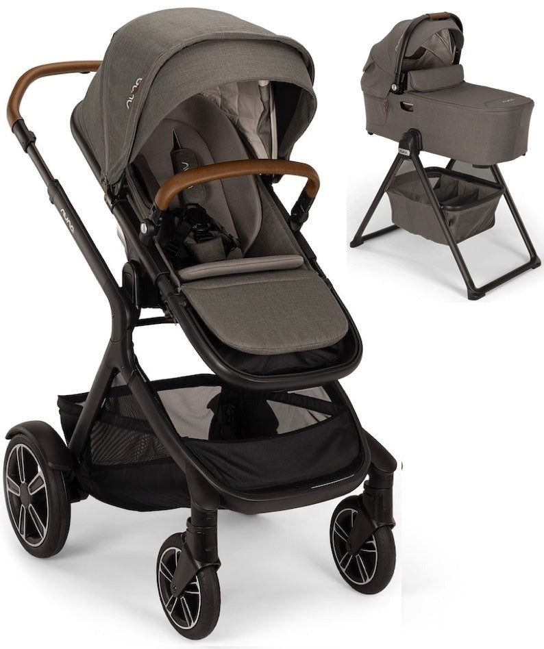 nuna gray stroller Nuna DEMI Next + Rider Board Stroller