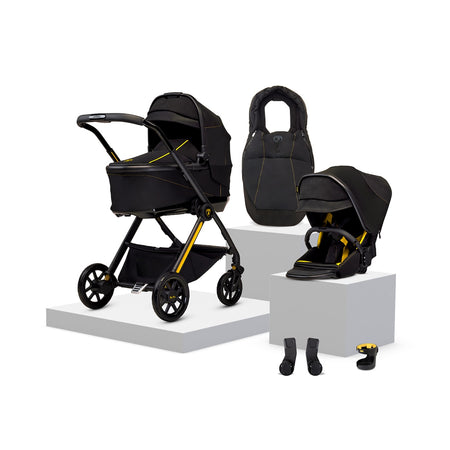 Reef AL Giallo Stroller Bassinet + Bundle Strollers - Single Silver Cross