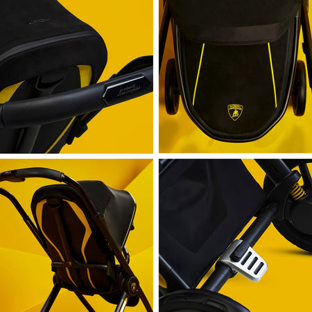 Reef AL Giallo Stroller Bassinet + Bundle Strollers - Single Silver Cross