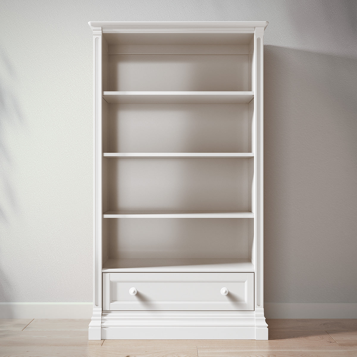Romina Imperio Bookcase Bookcases Romina Furniture Solid White Standard