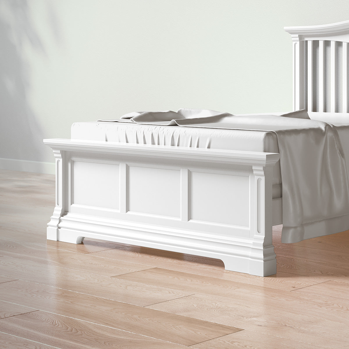 Romina Imperio Low-profile Footboard Conversion Kits Romina Furniture Solid White