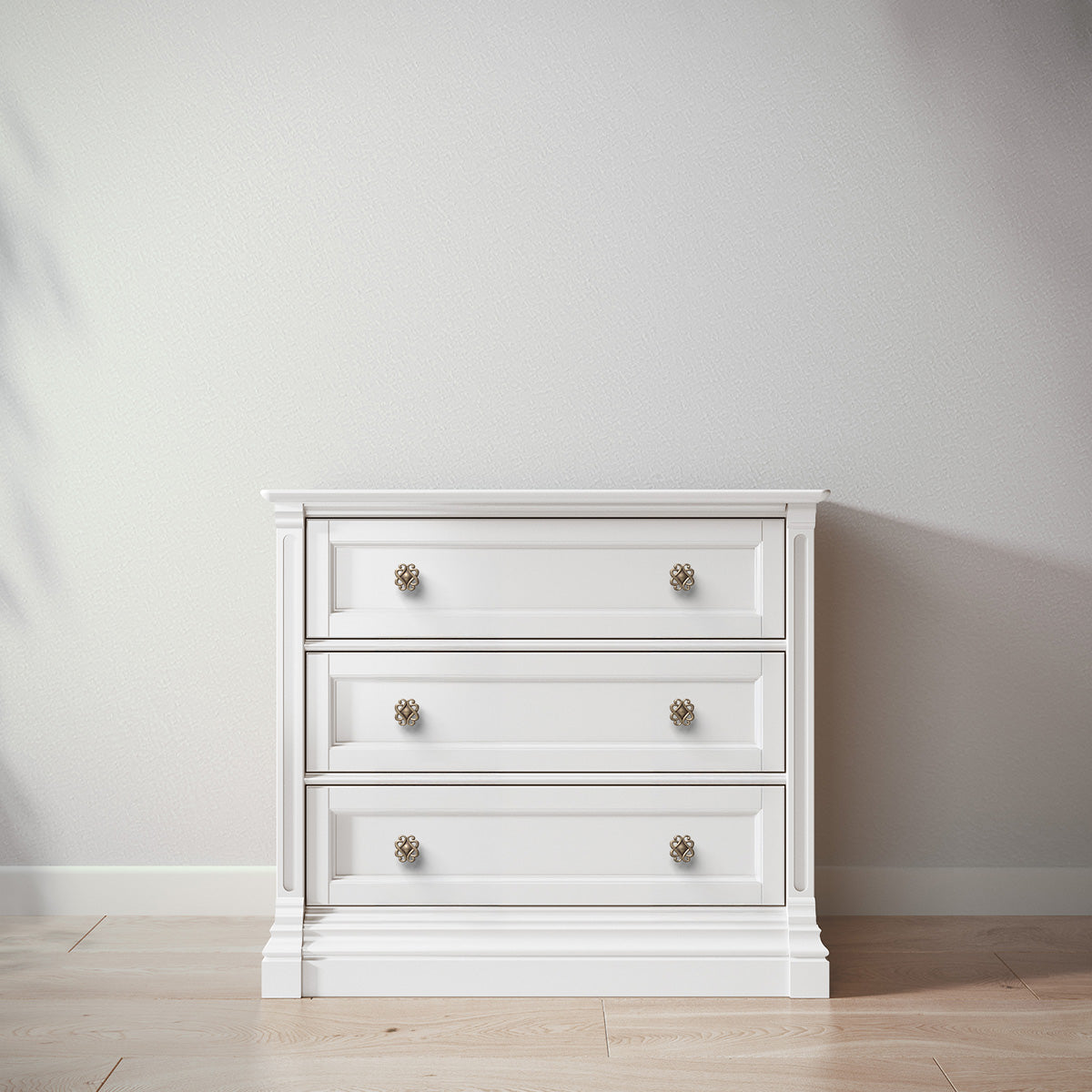 Romina Imperio Single Dresser Dressers Romina Furniture Solid White Celtic Knot - Bronze