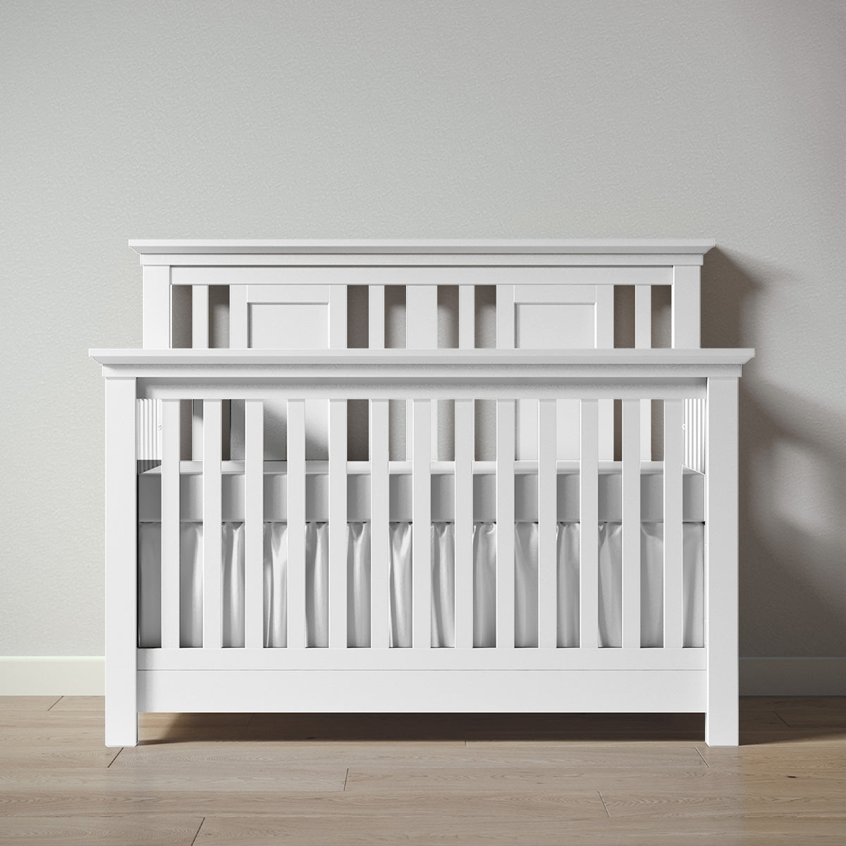 Romina Karisma Convertible Crib / Open Back Cribs Romina Furniture Solid White