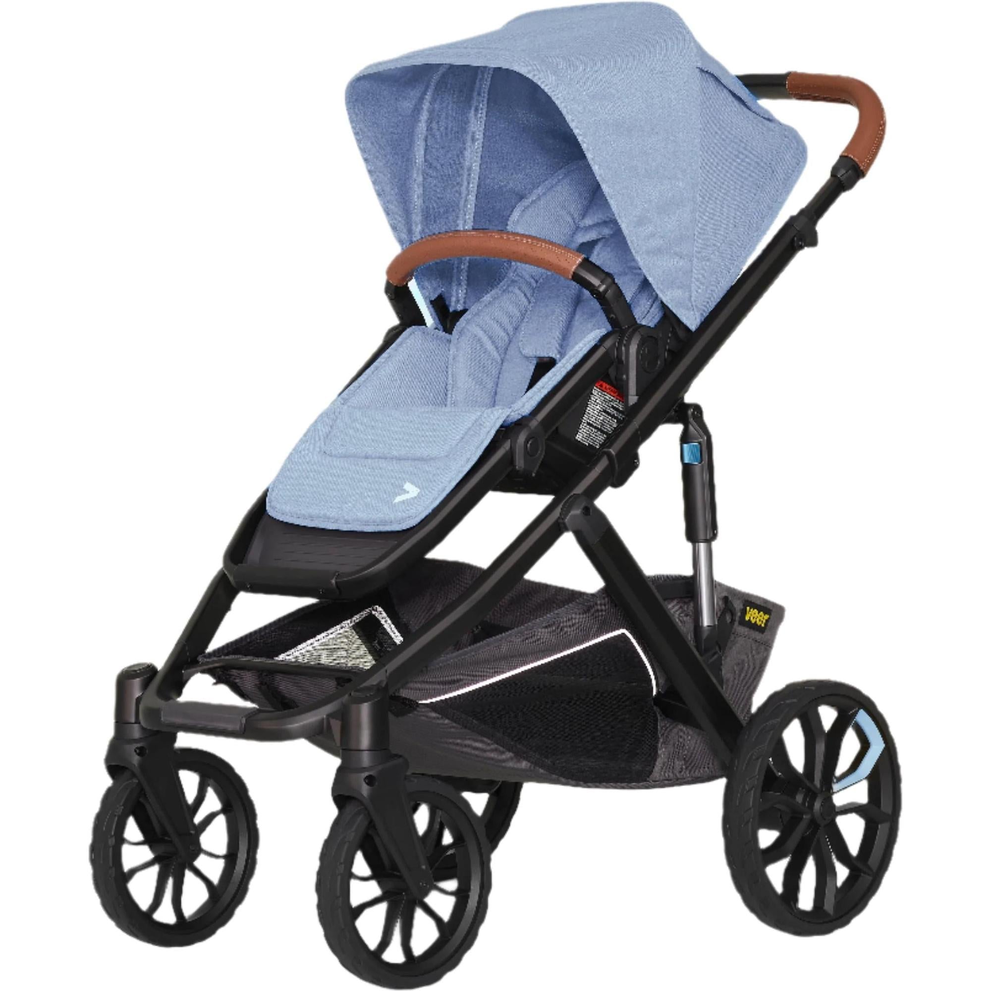 Switch&Roll Stroller (Switchback Seat, &Roll Frame) Strollers - Single Veer Blue Beryl