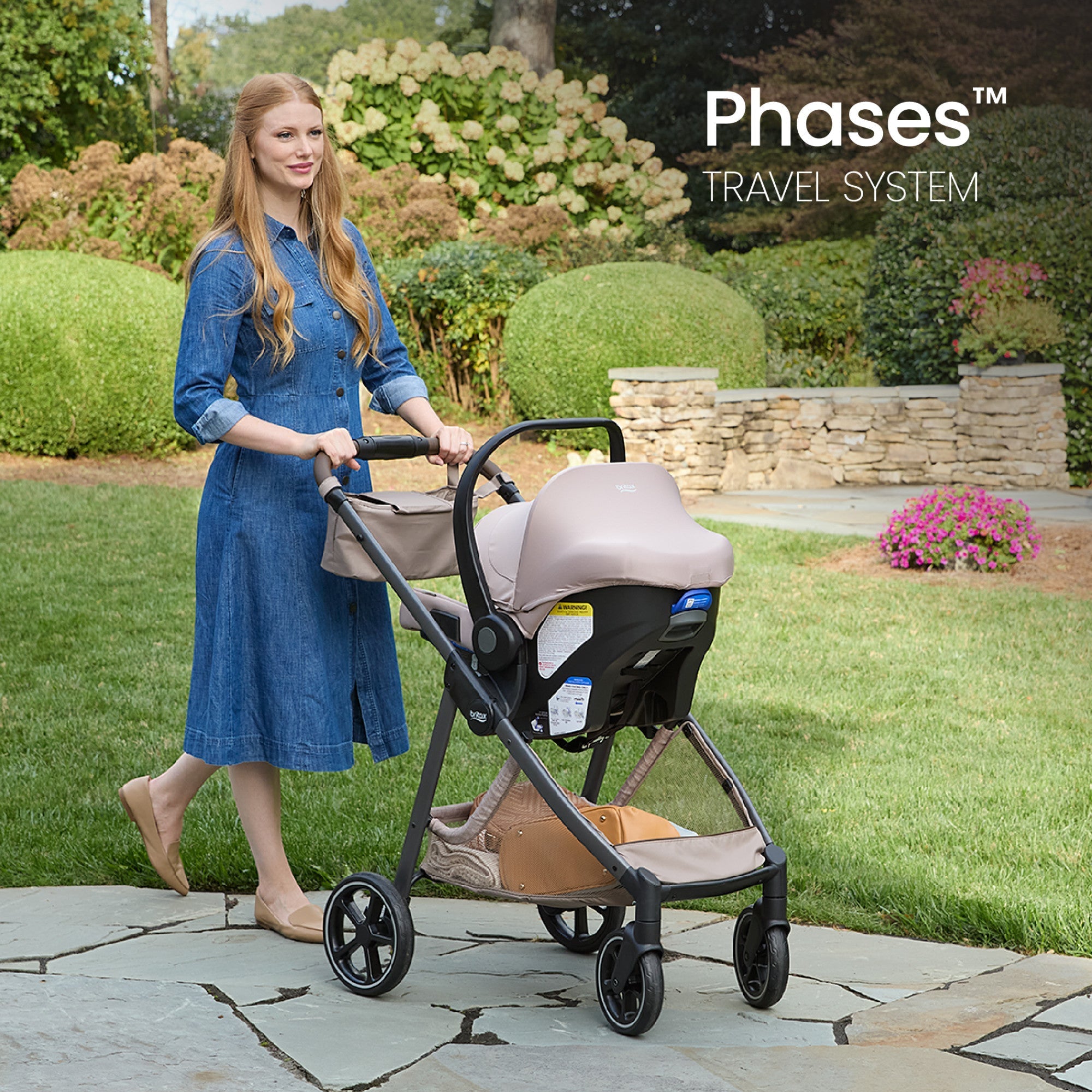 Phases Travel System with Arbor Infant Car Seat + StayTight Base Strollers - Travel Systems Britax