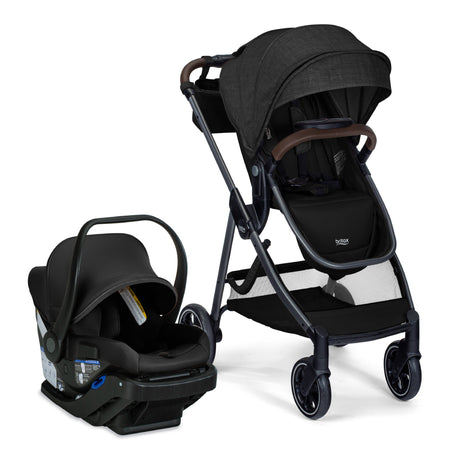 Phases Travel System with Arbor Infant Car Seat + StayTight Base Strollers - Travel Systems Britax Raven Black