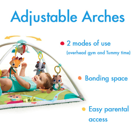 Into The Forest Gymini Deluxe Activity Gym Play Mat Mobiles Tiny Love