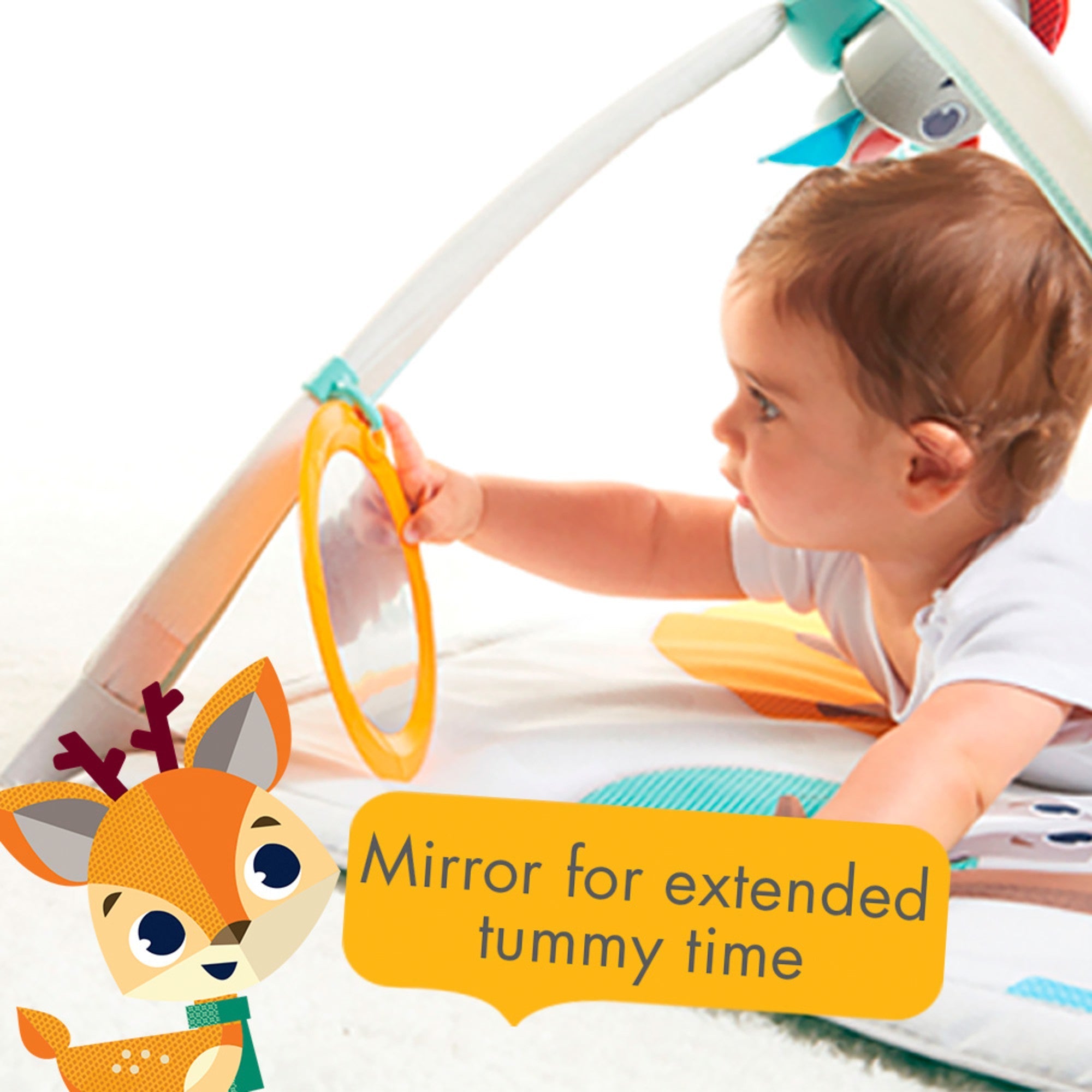 Into The Forest Gymini Deluxe Activity Gym Play Mat Mobiles Tiny Love