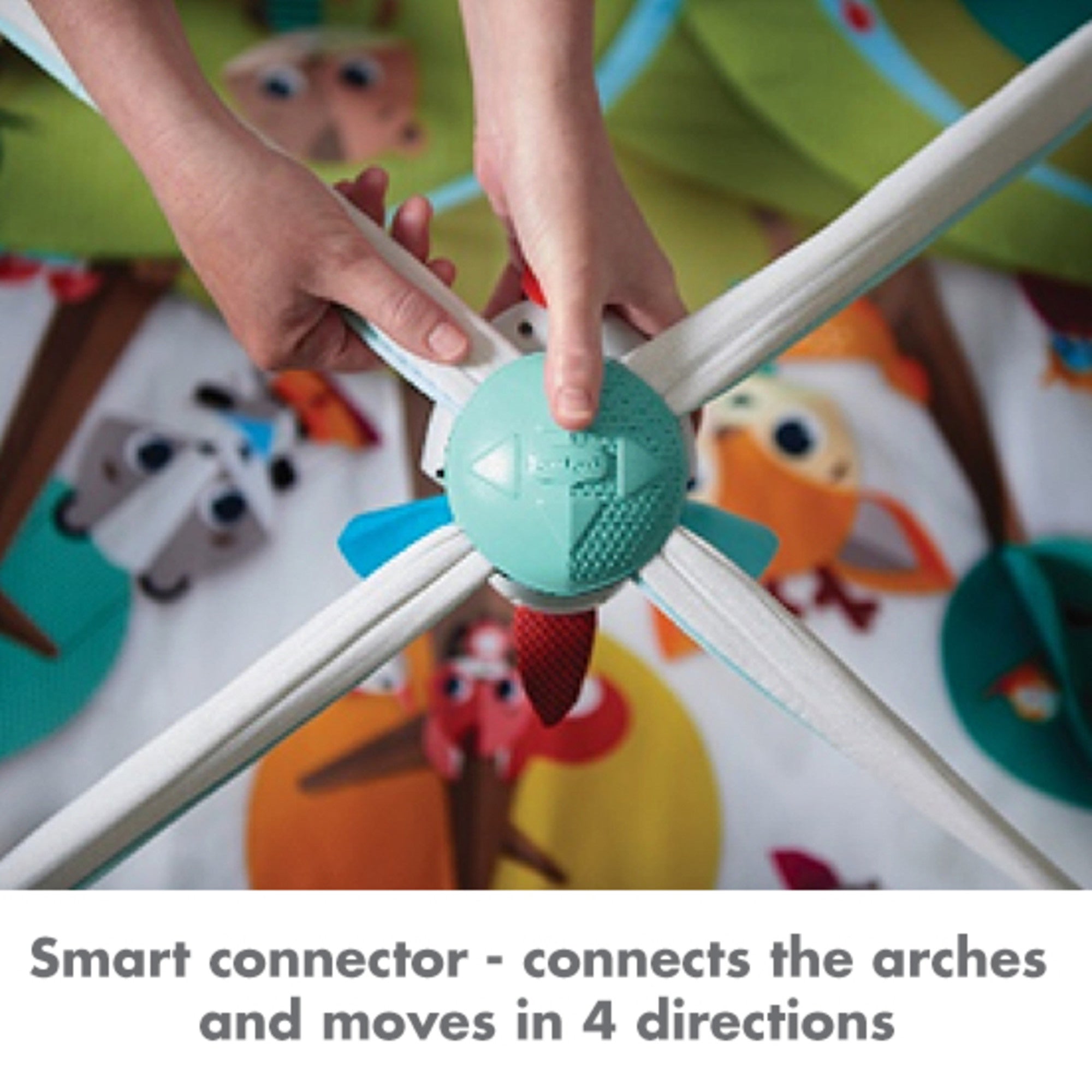 Into The Forest Gymini Deluxe Activity Gym Play Mat Mobiles Tiny Love