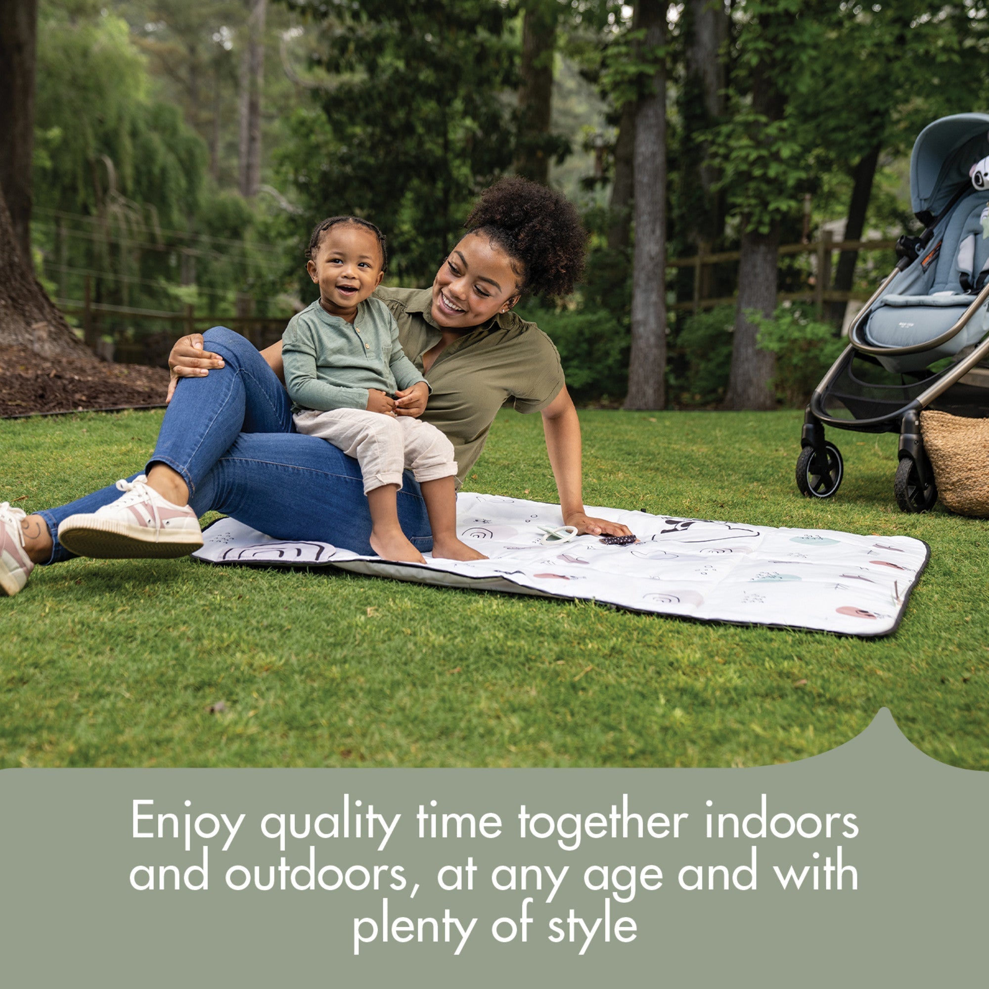 Black & White XL Outdoor Mat Toys - Infant Tiny Love