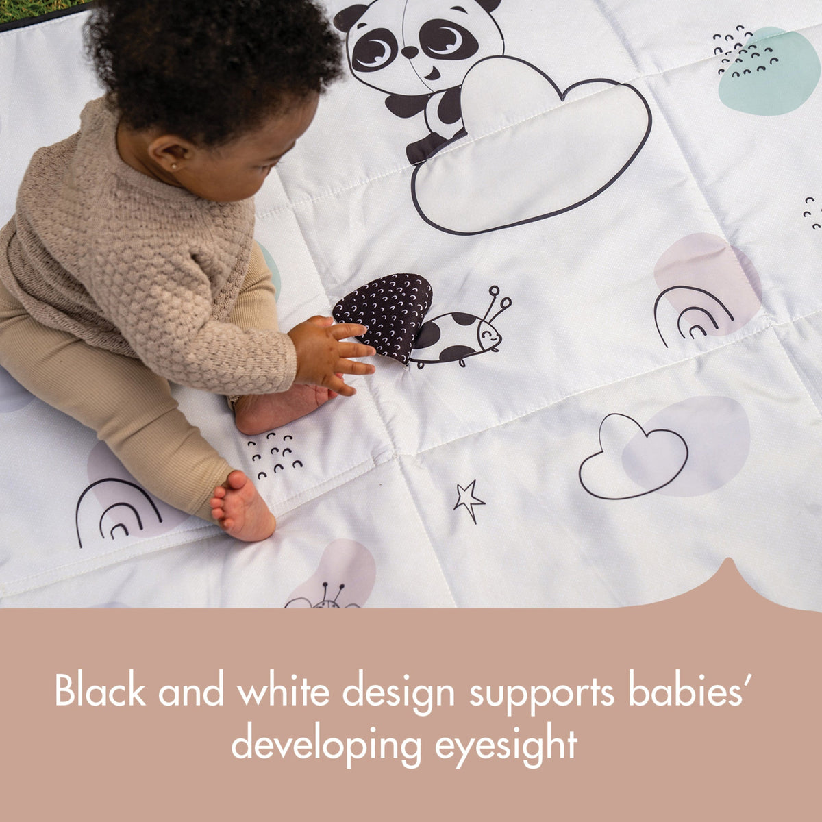 Black & White XL Outdoor Mat Toys - Infant Tiny Love