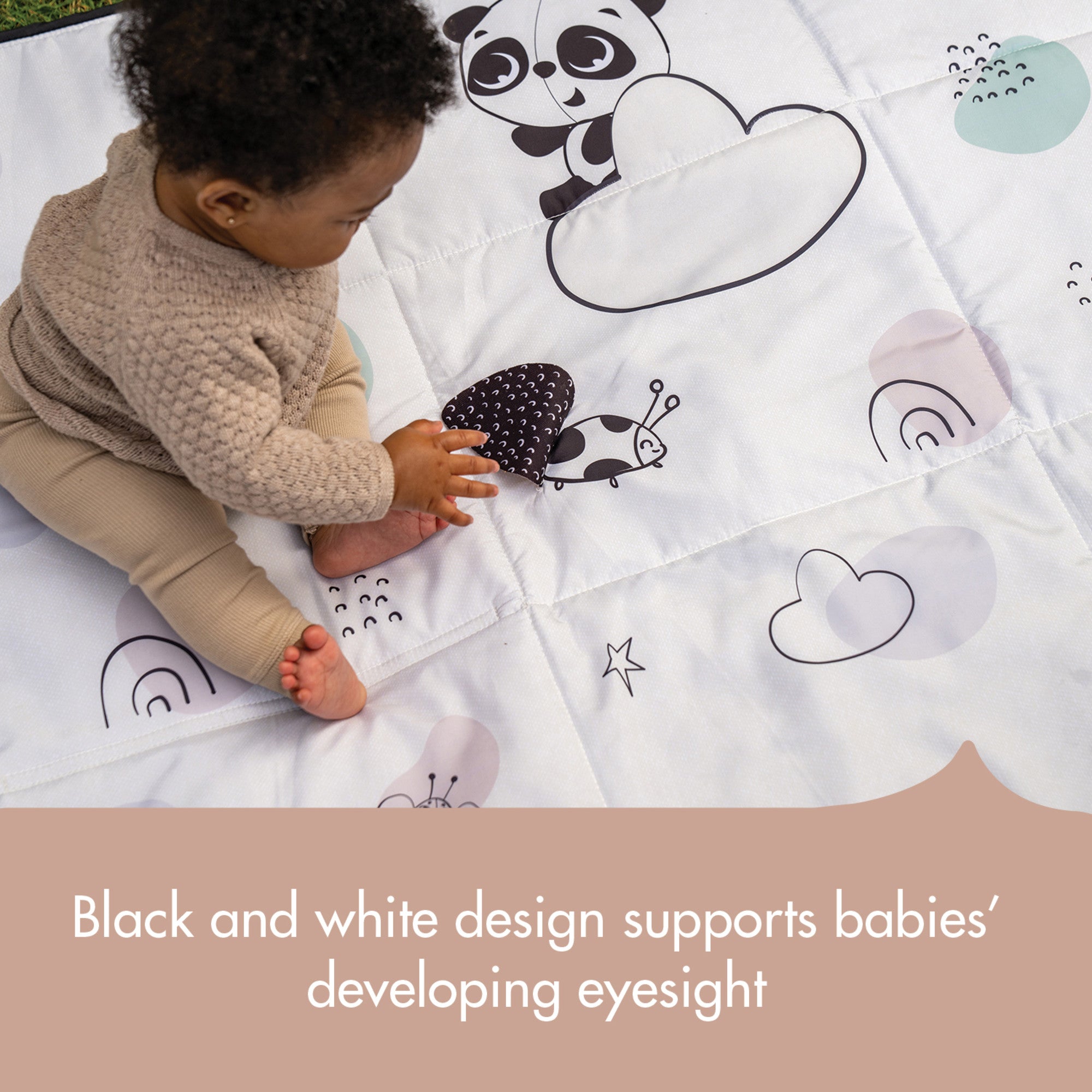 Black & White XL Outdoor Mat Toys - Infant Tiny Love