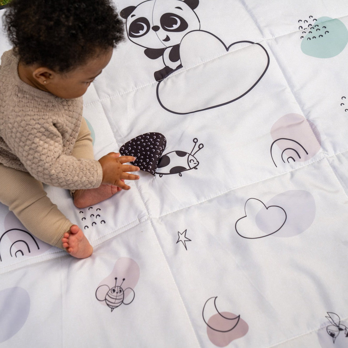 Black & White XL Outdoor Mat Toys - Infant Tiny Love