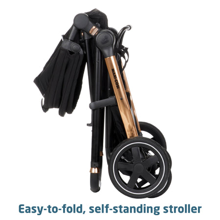 carrinho travel system maxi cosi Maxi Cosi Zelia Luxe 5-in-1 Modular Travel System (New Hope Black)