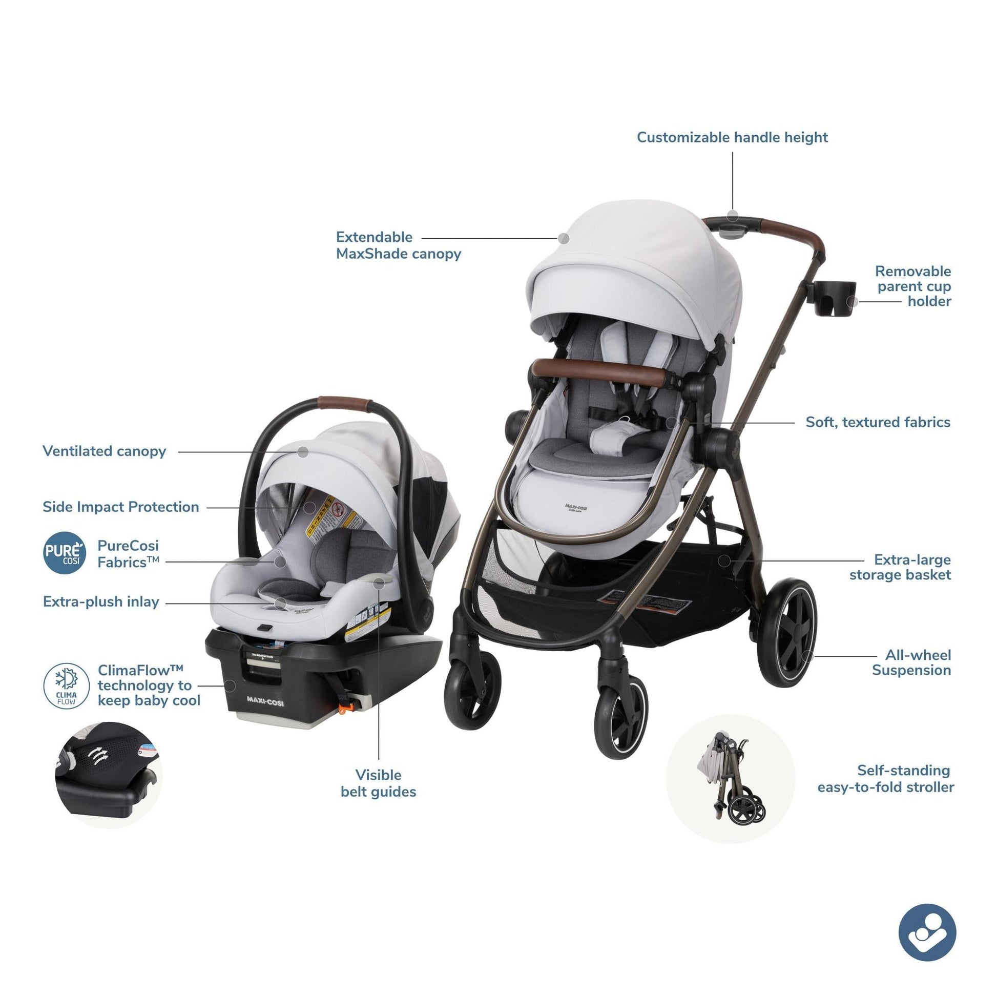 maxi cosi travel system zelia review Maxi-Cosi Zelia Luxe+ 5-in-1 Modular Travel System