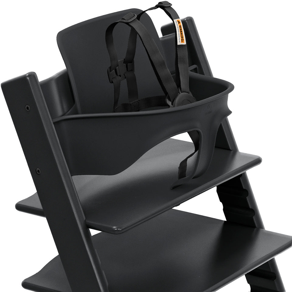 Tripp Trapp Baby Set² High Chair & Booster Seat Accessories Stokke Black with Black Harness